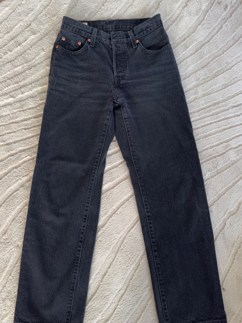 501 Levi's Original Fit Black Straight-Leg Women’s Jeans